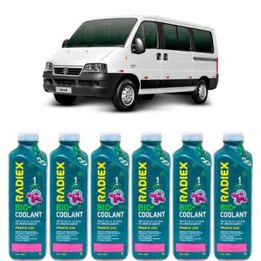 Imagem de Kit aditivo radiador bio coolant pronto para uso rosa - fiat ducato - 