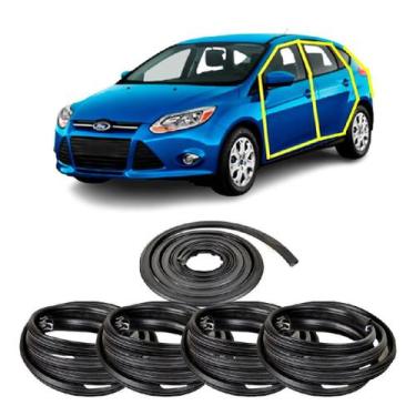 Imagem de Kit Borracha Vedação Porta E Porta Mala Focus 2009 Em Diante - Disk Bo