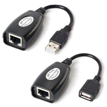Imagem de Adaptador Cabo Extensor USB via RJ45 Cabo de Rede até 45 Metros - Maga