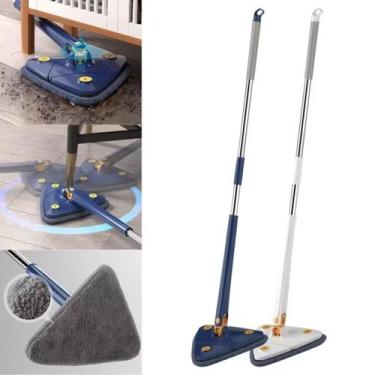 Imagem de Mop Giratório Triangular com 2 Refil Limpeza 360 - FSS Variedades