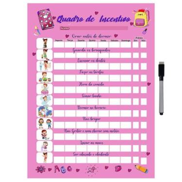 Imagem de Quadro Tabuada De Metal Multiplicação 40X29Cm + Caneta M10 - Ideal Pla