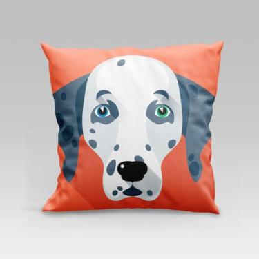 Imagem de Almofada Avulsa Cheia Estampada Pet Dog em Veludo Suede 45cm x 45cm co