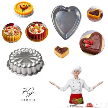 Imagem de Kit com 1 Forma Coração Ballerine + 1 Forma Charlotte Para Bolo Bundt 