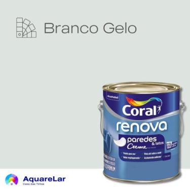 Imagem de Renova Paredes e Tetos Coral Fosco 3,2L, GELO
