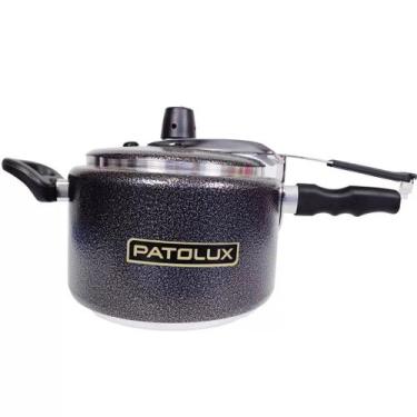 Imagem de Panela de Pressão 8,0L Patolux - Preto Craquelado