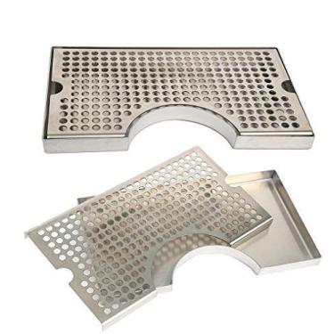 Imagem de Bandeja de gotejamento em aço inoxidável kegerator home brew bar pub