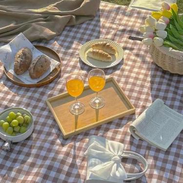 Imagem de Lchkrep Cobertor de piquenique, cobertor de praia, 203 cm x 152 cm, grande, à prova de areia, impermeável, acampamento, portátil, para viagem, tapete para brincar ao ar livre, interior, família, praia