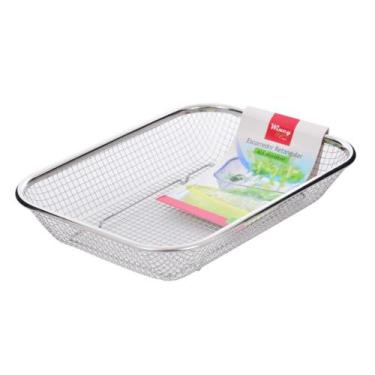 Imagem de Escorredor de Inox para Frutas Legumes e Verduras 21X29CM - Wincy Casa