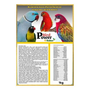 Imagem de Extrusada Power Bird Psitacideos de Medio e Pequeno Porte 1Kg
