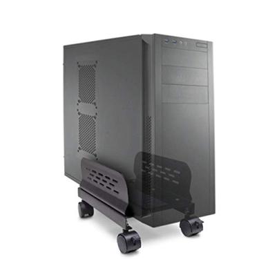 Imagem de Syba Mobile Desktop Tower Computer Suporte de metal para piso com ventilação e largura ajustável de 15 a 25 cm - SY-ACC65057