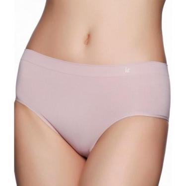 Imagem de Calcinha Liz 70220 Alta Cavada Poliamida Sem Costura, Blush, GG