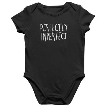 Imagem de Body Bebê Algodão Perfectly Imperfect - Foca na Moda, Preto, G