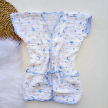 Imagem de Roupão infantil criança praia piscina natação banho confortável macio 