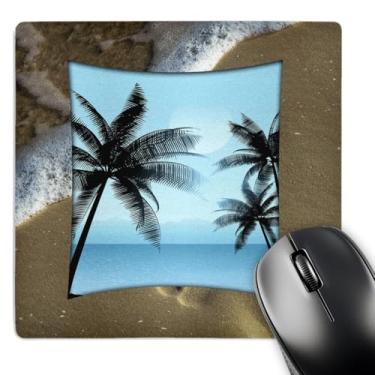 Imagem de Mouse pad com acabamento fosco "Walking On The Beach" 3D Rose - 20 x 20 cm - mp_183022_1