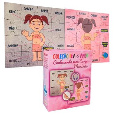 Imagem de Jogo Educativo Corpo Humano Aprender Brincando para Meninas - Coleção 