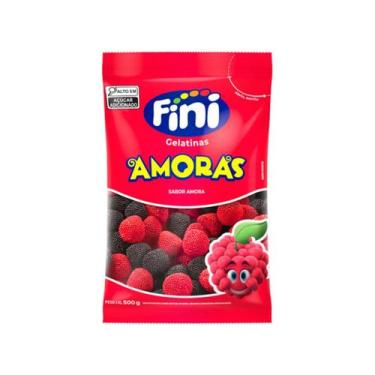 Imagem de Bala amoras fini 500 gr preta e vermenha