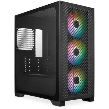 Imagem de Cooler Master Elite 301 - Minitorre (Micro-ATX, ITX), 3 ventiladores de entrada ARGB de 120 mm (1200 RPM), suporta radiador de até 280 mm ou GPU de 365 mm, proteção de PSU ventilada, USB 3.2 Gen1