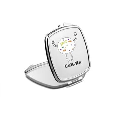 Imagem de SpreadPassion Espelho compacto Cell Fie, presentes Cell Fie, espelho fotográfico Cell Fie, espelho de maquiagem de viagem, espelho pequeno de mão, espelho de bolso portátil, ideia de aniversário (1,