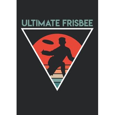 Imagem de Notizbuch A4 dotted, gepunktet, punktiert mit Softcover Design: Vintage Ultimate Frisbee Geschenk Retro: 120 dotted (Punktgitter) DIN A4 Seiten