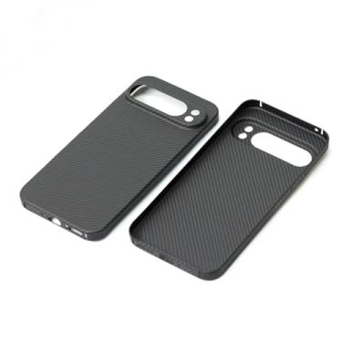 Imagem de Waillynice Capa de fibra de aramida antiqueda capa de fibra de carbono para Google Pixel 9 Pro X Design Pixel 9 capa fina e leve (600D (meio furo) 2, Pixel 9 Pro XL)