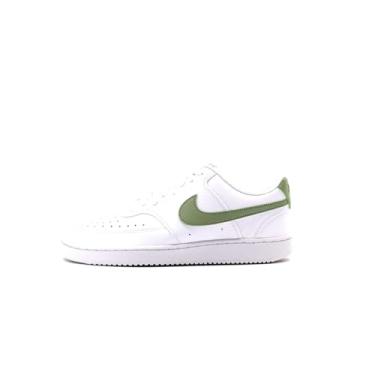 Imagem de Nike Tênis feminino de basquete masculino, Branco/verde-oliva média, 40