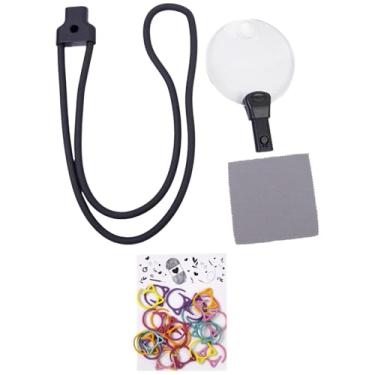 Imagem de harayaa Lupa de pescoço wearable, lupa portátil, acessórios de mesa, lupa de ponto cruz para reparo de costura