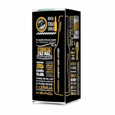 Imagem de Adesivo Envelopamento Geladeira Frente Lados Whisky Cerveja frases bebidas varios temas (CF166 FRASES)