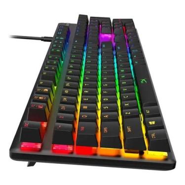 Imagem de Teclado Gamer Rgb Semi Mecanico Ptbr Qwerty Retroiluminado Pc Notebook
