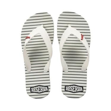 Imagem de Chinelo Reserva Listrado Bandeira Branco