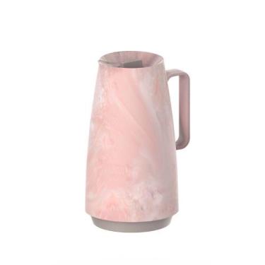Imagem de Bule Térmico Tramontina Exata Em Plástico Marmorizado Rosa 500 ml