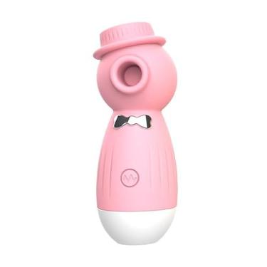 Imagem de Sugador de Clitóris Billy 12 Modos de Pulsação em Silicone 9,9cm Recarregável Pequeno e Portátil (ROSA)
