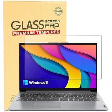 Imagem de Protetor de tela de vidro temperado para Lenovo IdeaPad 3 3i/IdeaPad 5/IdeaPad 5i/IdeaPad 1 1i, IdeaPad Slim 3 15.6, Yoga 7 7i 15.6 & Flex 5 15.6, e Legion 5 15.6, Thinkpad 15.6, 9H Anti impressão