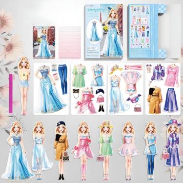 Imagem de Boneca Magnetic Princess Dress Up Paper Generic Amy com 30 roupas