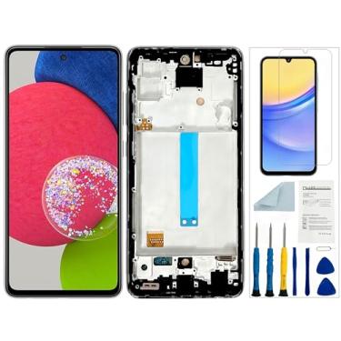 Imagem de Qinqiyue Substituição de tela para Samsung Galaxy A52 5G para tela LCD Samsung A52 preta com moldura para Samsung Galaxy A52 SM-A526 Display Touch Screen Assembly Repair Parts