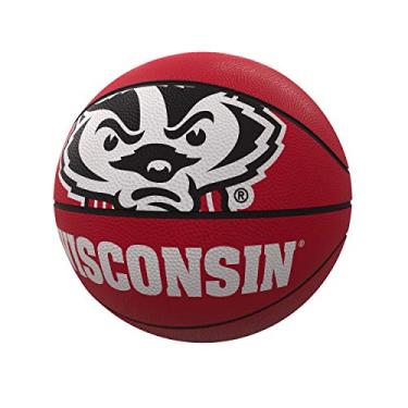 Imagem de NCAA Wisconsin Badgers Bola de Basquete de Borracha Tamanho Oficial Unissex Tamanho Oficial Bola de Basquete de Borracha, Vermelho, Tamanho Oficial