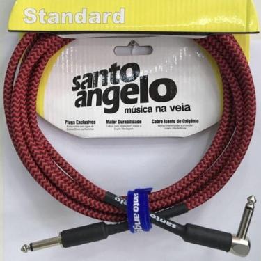 Imagem de Cabo Santo Angelo Angel Textil Ltx P10XP10 15ft Plug L 4,57m Vermelho