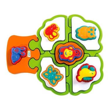 Imagem de Brinquedo de Encaixar Puzzle Mania Árvore - Ta Te Ti 16 Peças - Calesi