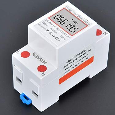 Imagem de Medidor de Energia Elétrica Monofásica Inteligente 2p Din Rail Power Medidor 230V para Uso Doméstico