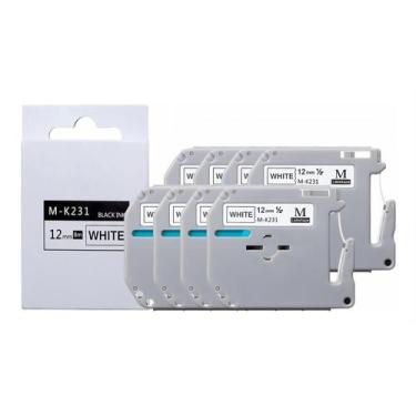 Imagem de Kit 8 Fitas Compatível Etiquetador Brother Pt-70 Pt-80 Pt-90 - KrillMa