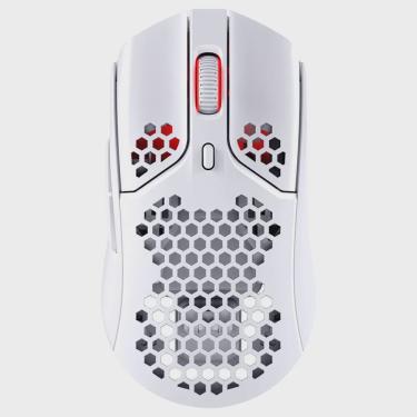 Imagem de Mouse gamer sem fio hyperx pulsefire haste wireless rgb branco 4P5D8AA