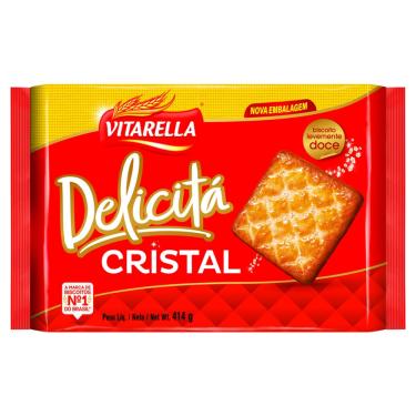 Imagem de Biscoito Salgado Cristal Delicitá Vitarella 414g Crocante