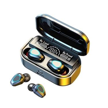 Imagem de Fones de Ouvido Bluetooth TWS com Display LED Digital, Resistente à Água, Bateria com Indicador, Estojo de Carregamento, Preto kit com 2 unidades