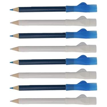 Imagem de Lápis de Tecido de Costura, 8pcs Linhas Claras Giz Com Marcação Lápis Ferramentas Rastreamento Rastreador Rastreamento Marcadores Pintura Tecido para Acolchoado, Marcação Fácil, Linha Transparente,