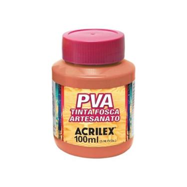 Imagem de Tinta PVA Fosca para Artesanato Acrilex 100 ml Cerâmica Clara - 515