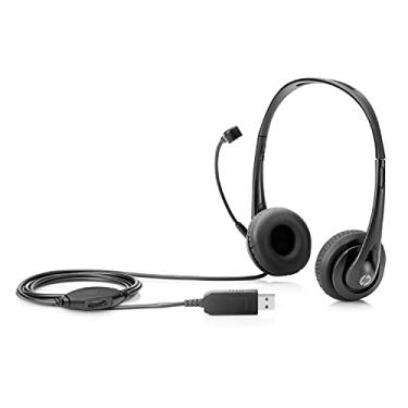 Imagem de Fone de Ouvido com Microfone HP T1A67AA USB Cx. Parda