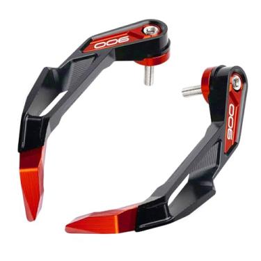 Imagem de MOWOK Adequado para Kawasaki Z900 Z900RS Z900SE Z 900 2017-2021 2022 2023 2024 2025 Acessórios Motocicleta Embreagem Alavanca de Freio Guardas de Mão Protetor de Guiador (Vermelho)