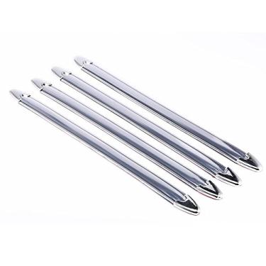 Imagem de KIMISS Car Bumper Protectors, Universal Silver Chrome Auto Exterior Bumper Cover, Front Rear Bumper Corner Guard Scratch Sticker