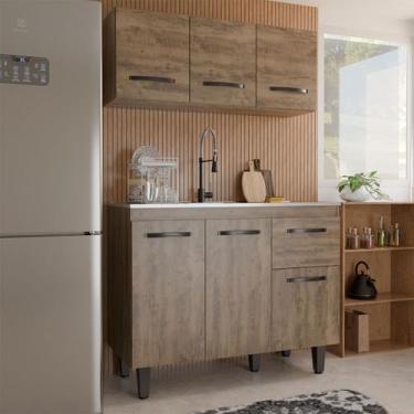 Imagem de Armário de Cozinha Letícia 6 Portas 1 Gaveta Ituaba - Panorama Móveis,