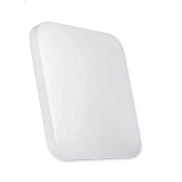 Imagem de Plafon Led 18w Borda Infinita Quadrado Sobrepor E Embutir (Branco Quente)