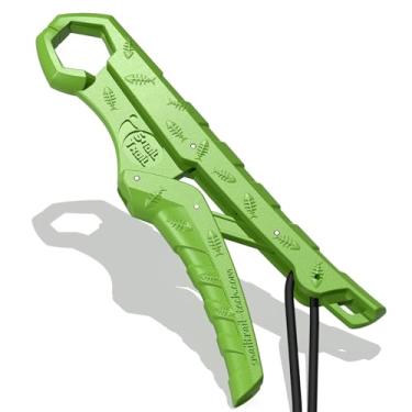 Imagem de SNAIL TRAIL Pegador flutuante de peixe de 19 cm/23 cm, garra de pesca, alicate de boca de peixe-gato, suporte de robalo pescado, grampo de gancho de balança digital, ferramenta de aderência labial de